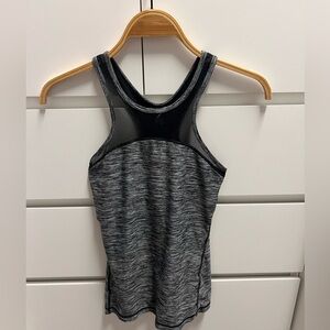 Z by Zella Heathered black mesh tank - S